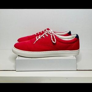 J crew canvas lace up sneakers